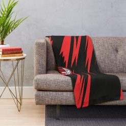 Alternative view of AC Milan Black Red Logo Fleece Blanket