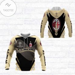 AC Milan Champions League Brown Pullover Hoodie