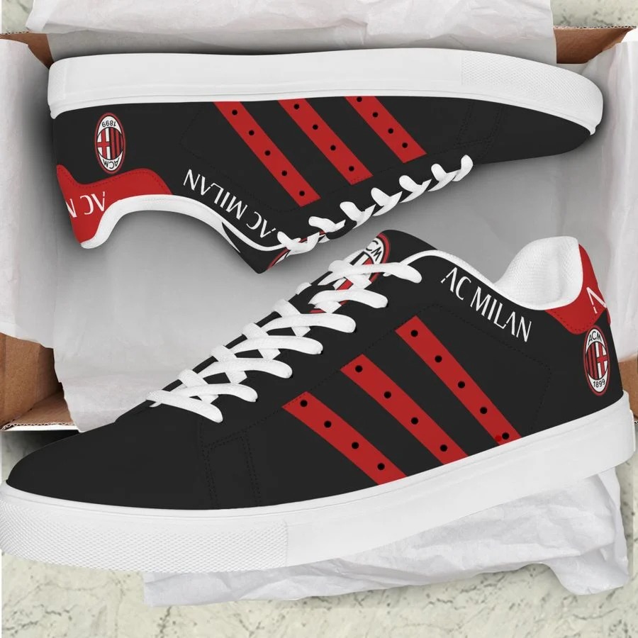 AC Milan Black Red Stan Smith Shoes