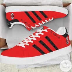 AC Milan Red Black Version Stan Smith Shoes