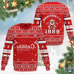 Brentford FC 1889 Ugly Christmas Sweater V2