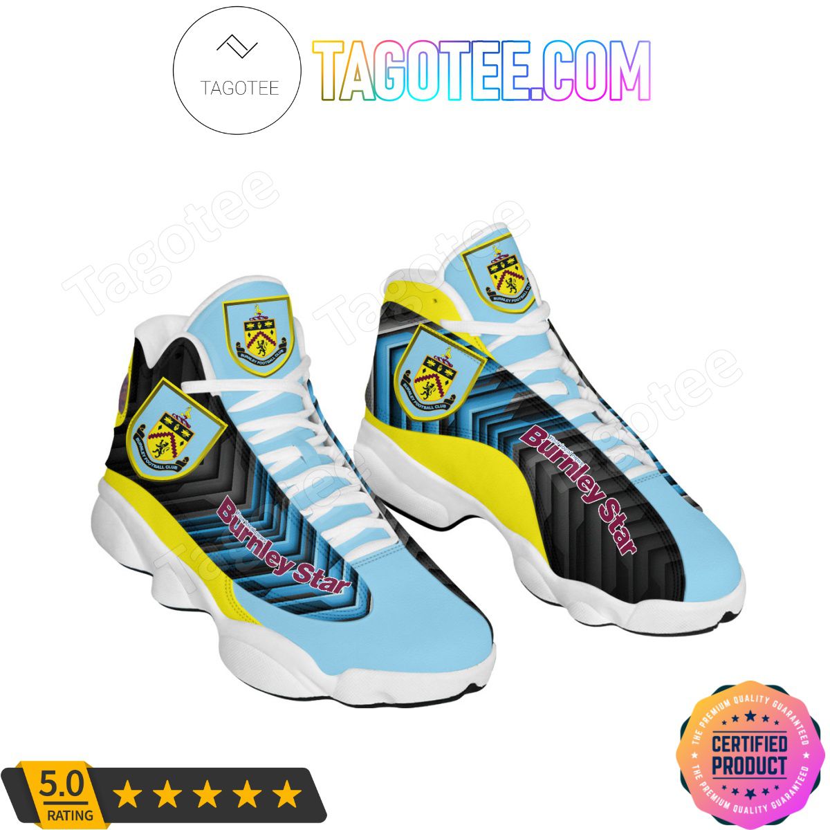 Burnley FC Burnley Star Air Jordan 13 Shoes