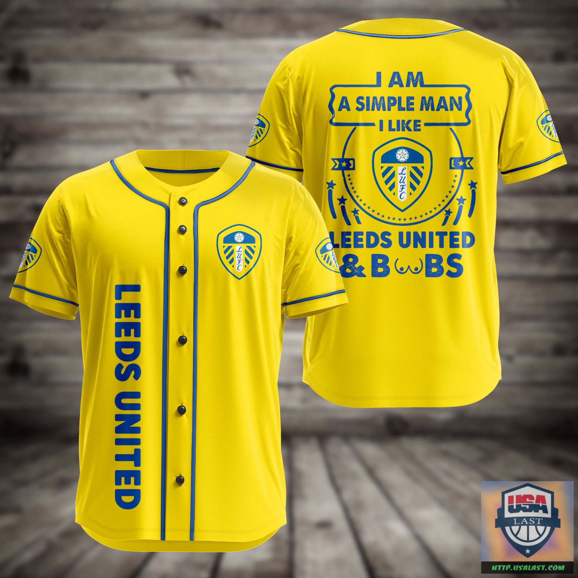 Leeds United I Am A Simple Man Baseball Jersey