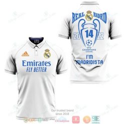 Real Madrid Im A Madridista White Polo Shirt