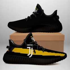 Juventus FC Black Yellow Yeezy Boost Sneakers