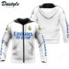 Real Madrid White Zip Up Hoodie