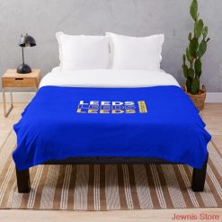 Leeds United Blue Fleece Blanket
