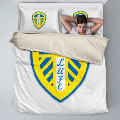 Alternative view of Leeds United White Bedding Set