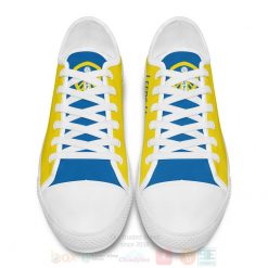 Alternative view of Leeds United Yellow Custom Name Low Top Shoes
