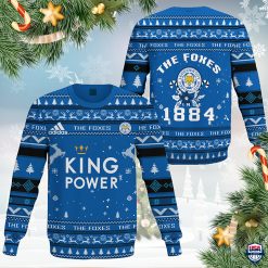 Leicester City FC The Foxes 1884 Ugly Christmas Sweatshirt