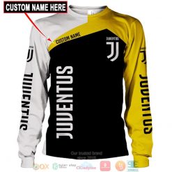 Juventus FC Custom Name Black Yellow Sweatshirt