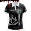 Newcastle United FC Custom Name Black Polo Shirt