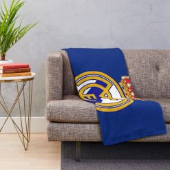 Alternative view of Real Madrid Blue Logo Fleece Blanket