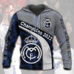 Alternative view of Real Madrid Champions 2022 Groot Zip Up Hoodie