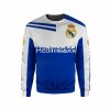 Real Madrid White Blue Sweatshirt