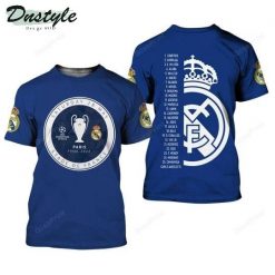 Real Madrid Blue Final Paris 2022 T-Shirt