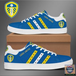 Leeds United Blue Yellow White Stan Smith Shoes