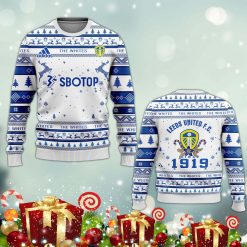 Leeds United The Whites Ugly Christmas Sweater