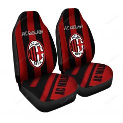 Alternative view of AC Milan Red Black Pattern Car Seat Covers