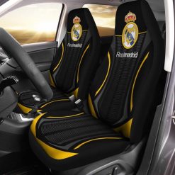 Real Madrid Black Yellow Car Seat Covers