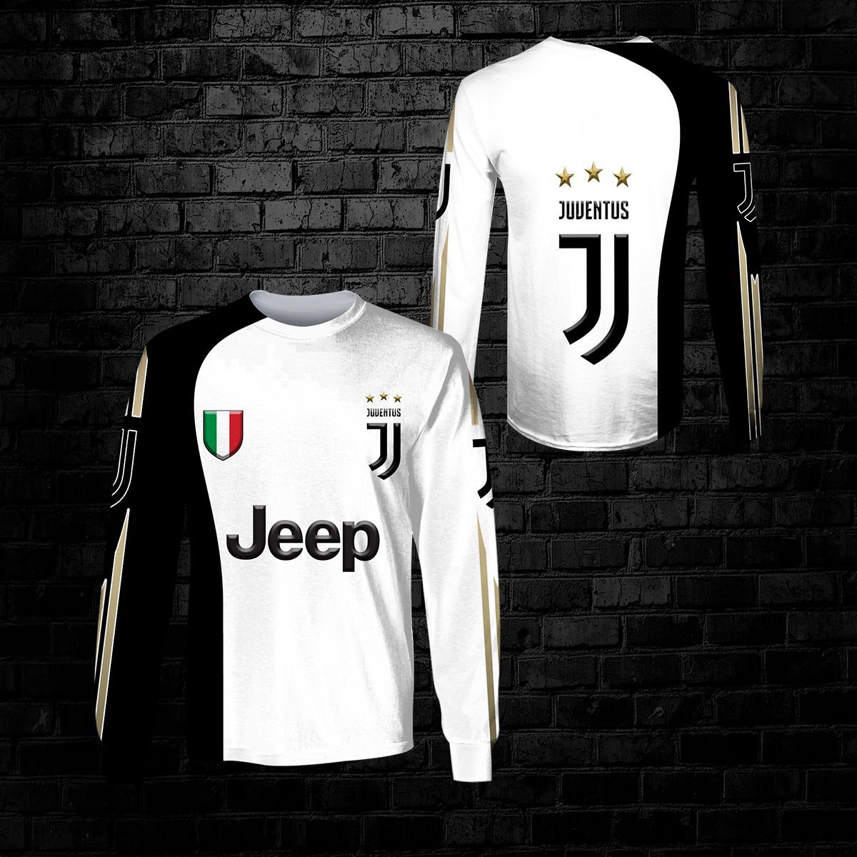 Juventus FC Jeep White Black Sweatshirt