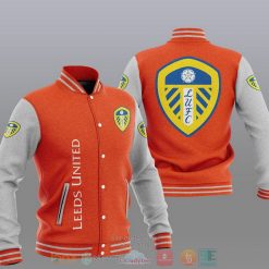 Leeds United Orange Baseball Jacket