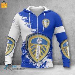 Leeds United Logo Zip Up Hoodie