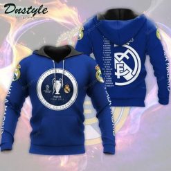 Real Madrid Blue Final Paris 2022 Pullover Hoodie