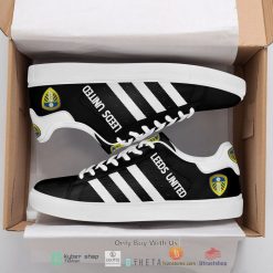 Leeds United Black White Stan Smith Shoes