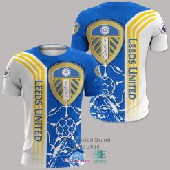 Leeds United Blue With Yellow Stripes T-Shirt