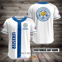 Leicester City FC Custom Name Baseball Jersey