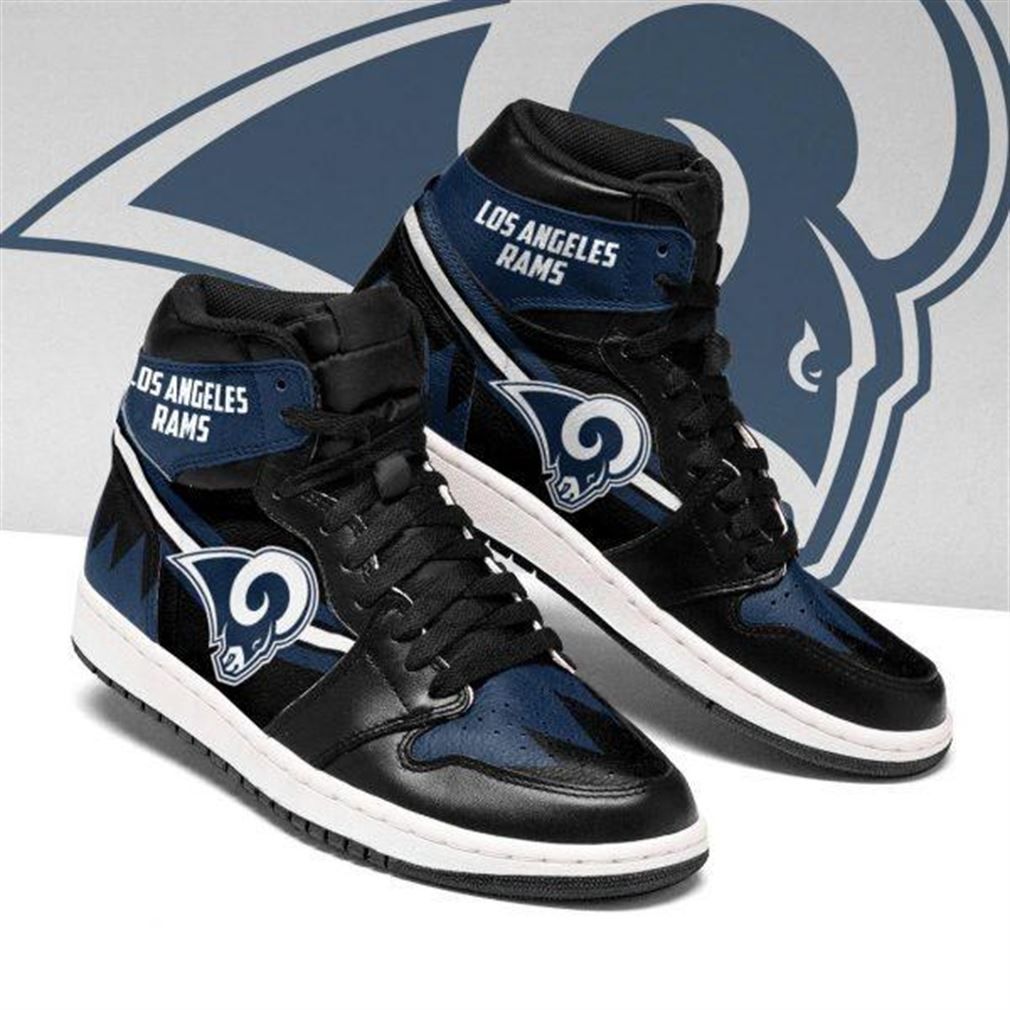 NFL Los Angeles Rams Dark Blue Air Jordan 1 High Sneakers
