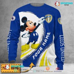 Leeds United Mickey Custom Name Sweatshirt