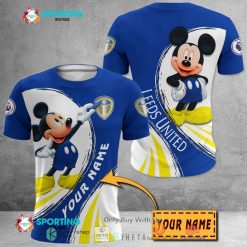 Leeds United Mickey Custom Name T-Shirt