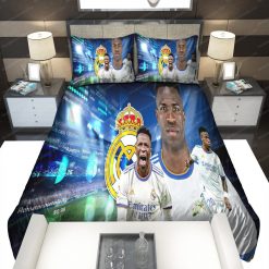 Alternative view of Real Madrid Vinicius Junior 20 Bedding Set V2