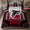 NFL Atlanta Falcons Custom Name Red Black Bedding Set