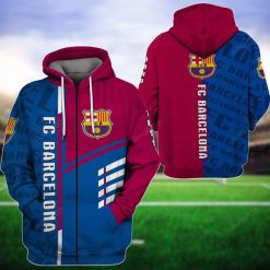 FC Barcelona Traditional Color Edition Zip Up Hoodie