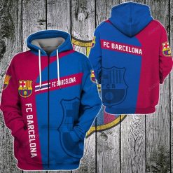 FC Barcelona Traditional Color Edition Zip Up Hoodie V2