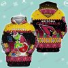NFL Arizona Cardinals The Grinch Ugly Christmas Pullover Hoodie