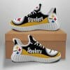 NFL Pittsburgh Steelers Black Golden Curve Reze Sneakers V2