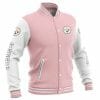 NFL Pittsburgh Steelers Pink White Baseball Jacket