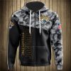 NFL Jacksonville Jaguars Black Camo Zip Up Hoodie