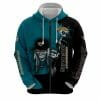 NFL Jacksonville Jaguars Halloween Iron Maiden Zip Up Hoodie