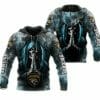 NFL Jacksonville Jaguars Skull Smoke Zip Up Hoodie