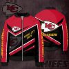 NFL Kansas City Chiefs Red Black Bomber Jacket