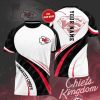 NFL Kansas City Chiefs Custom Name White Black T-Shirt