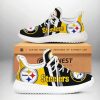 NFL Pittsburgh Steelers Golden Black Grey Stripes Reze Sneakers
