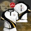 NFL Pittsburgh Steelers Custom Name White Black Curve Polo Shirt