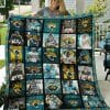 NFL Jacksonville Jaguars Legends Teal Quilt Blanket