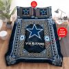 NFL Dallas Cowboys Custom Name Magic Carpet Bedding Set